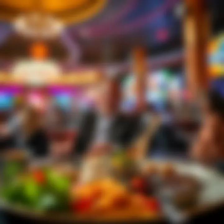 A vibrant gourmet meal showcasing Las Vegas culinary diversity.