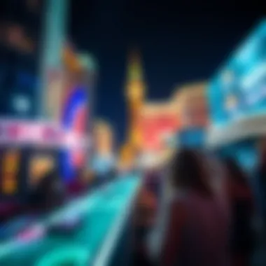 Vibrant nightlife scene at the Cosmopolitan