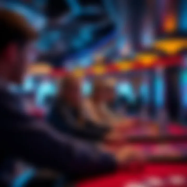 Social Experience in Live Casino Gaming Group of friends enjoying games at a lively casino