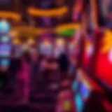 Vibrant casino floor with players engaged in gaming