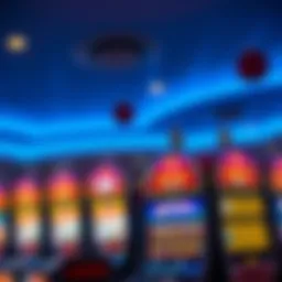 Vibrant slot machine display at Miami Valley Gaming