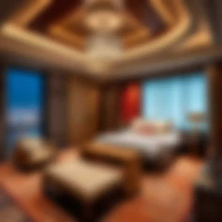 Lavish bedroom with plush furnishings