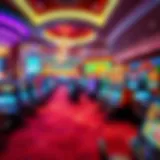 Vibrant casino floor showcasing free play options