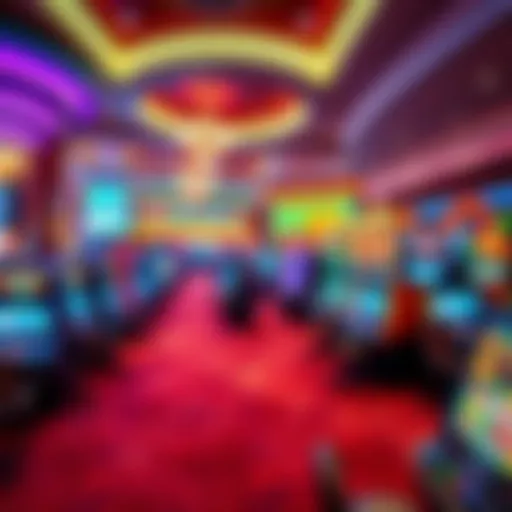Vibrant casino floor showcasing free play options