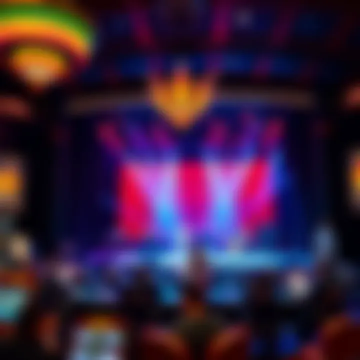 Vibrant Entertainment at MGM Dynamic entertainment stage featuring a live performance