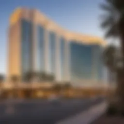 Exterior view of MGM Mirage showcasing its architectural grandeur
