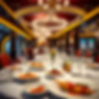 Elegant dining setup featuring gourmet dishes and ambiance