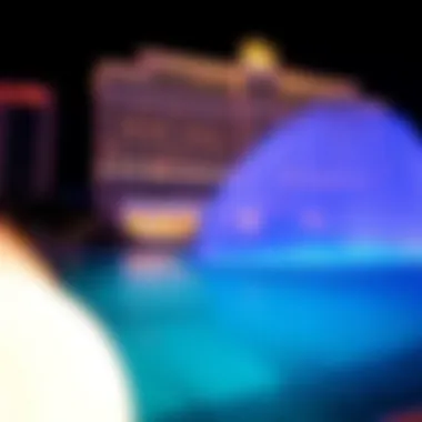 Bellagio Fountain Show: A Dazzling Display Breathtaking fountain show at Bellagio with colorful lights