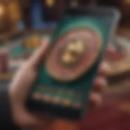 Dynamic interface of a mobile casino application