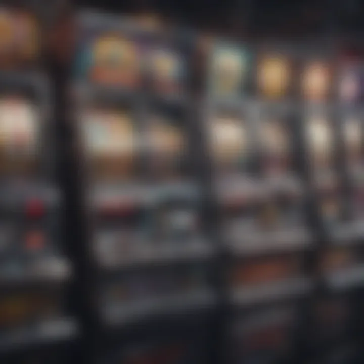 An illustration showcasing different types of mobile slot machines