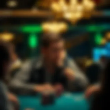 A player deep in thought, contemplating their next move