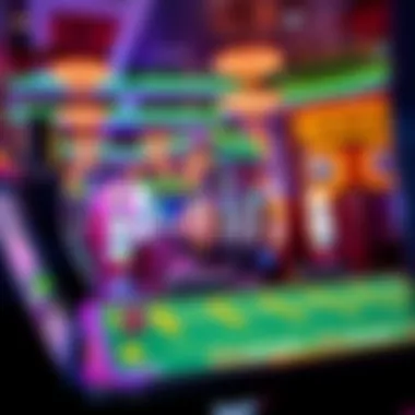 Interior view of a non-smoking casino showcasing vibrant slot machines and gaming tables