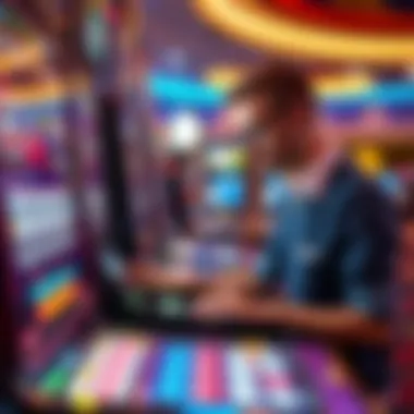 Enhancing the Player Experience User interacting with the Instant Ticket Scanner