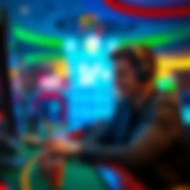 Engaging Online Casino Experience Player enjoying online casino experience