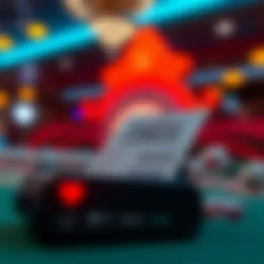 A digital lottery ticket on a smartphone screen