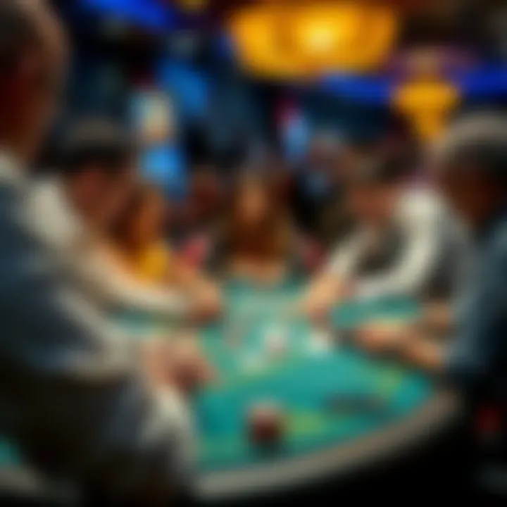 Players Engaging at a Pai Gow Table An engaging scene of players at a Pai Gow table, showcasing strategy and interaction.