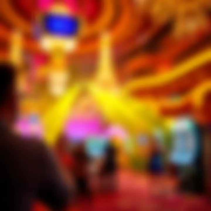 Vibrant Entertainment at Paris Hotel Casino Vibrant entertainment show at the casino with performers