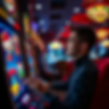 Player engaging with an online penny slot machine