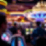 Vibrant casino floor with players engaged in gaming