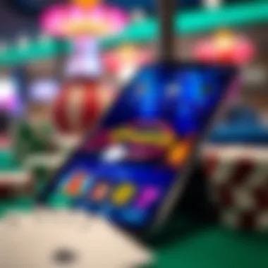 Showcasing the vibrant interface of a top iPhone casino app
