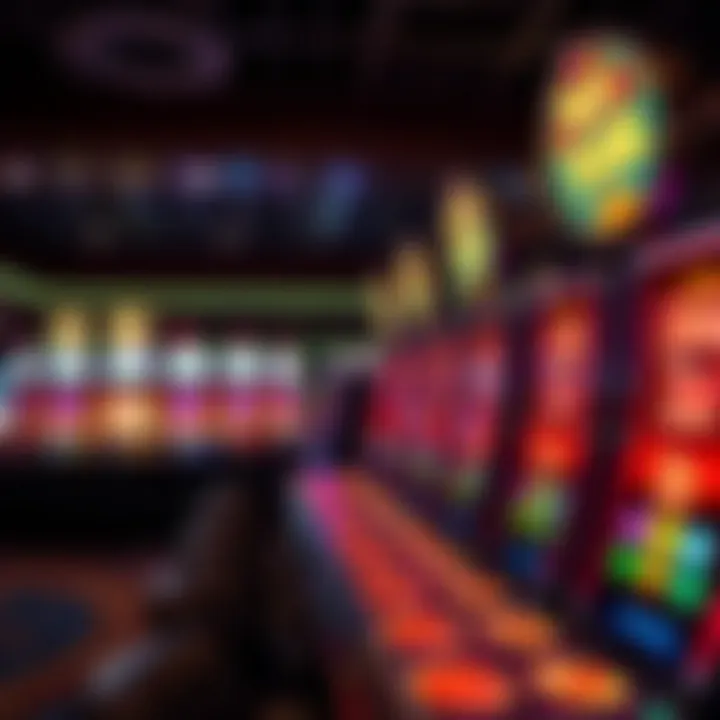 Interior view of a casino featuring multiple 'Reel Em In' machines