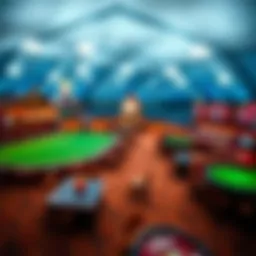 Bird's eye view of Delaware Park showcasing its vibrant sports betting area