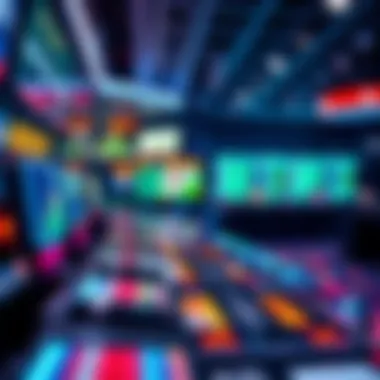 A futuristic concept of sports betting technology and trends