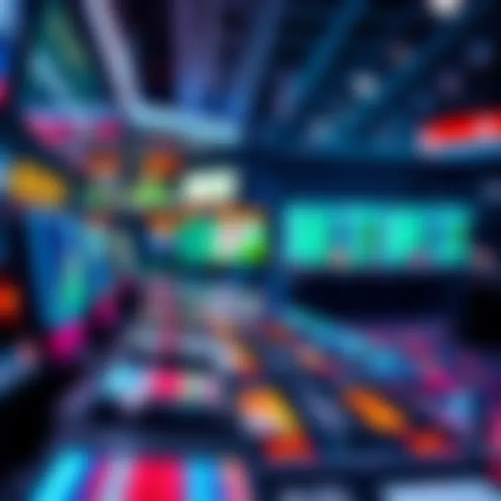 A futuristic concept of sports betting technology and trends