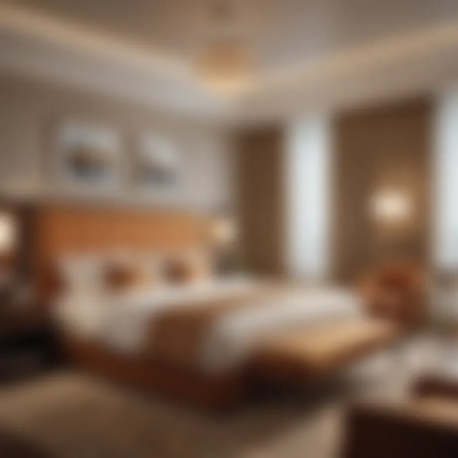 Luxurious guest room at Aris Hotel