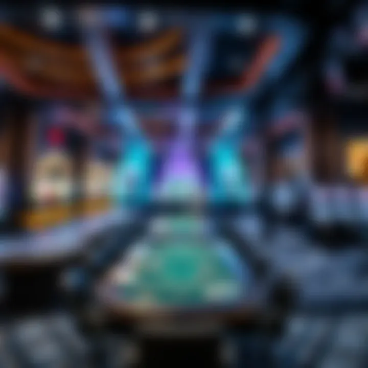 High-stakes gaming area in the Bellagio VIP Lounge Platinum