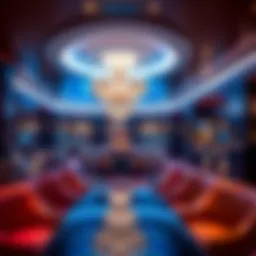 Luxurious interior of the Bellagio VIP Lounge Platinum