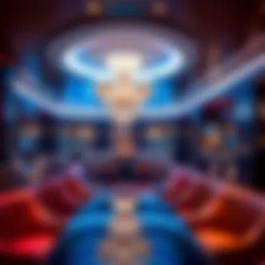 Luxurious interior of the Bellagio VIP Lounge Platinum