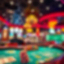 Exciting casino gaming atmosphere