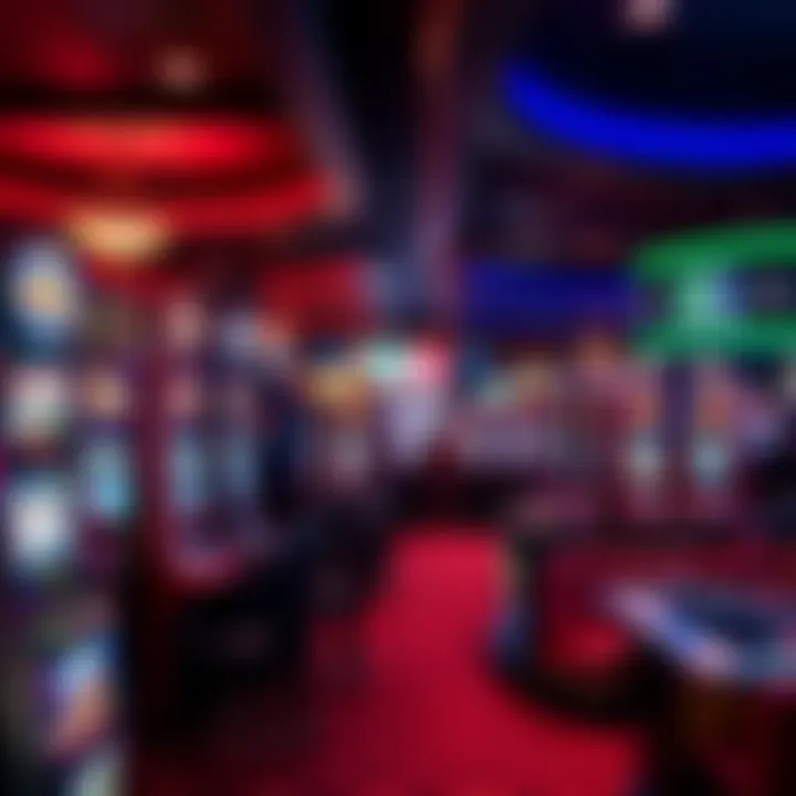 Interior gaming floor showcasing a variety of slot machines and table games