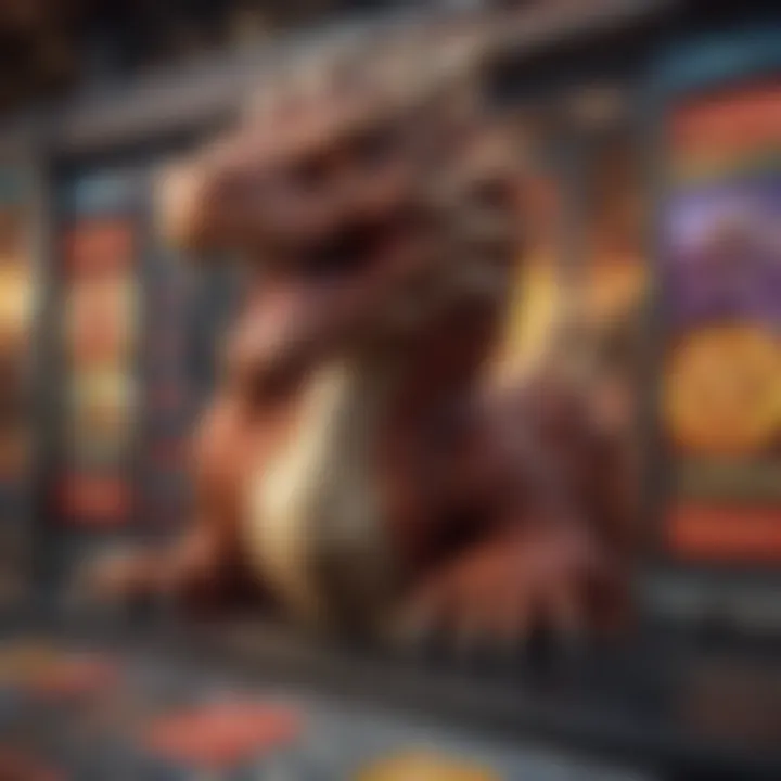 Stunning visuals of Dragon Line slot game interface