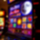 Visual representation of the Sun and Moon slot machine interface