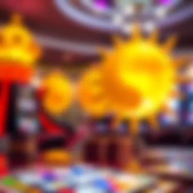 Artistic depiction of thematic elements in the Sun and Moon game