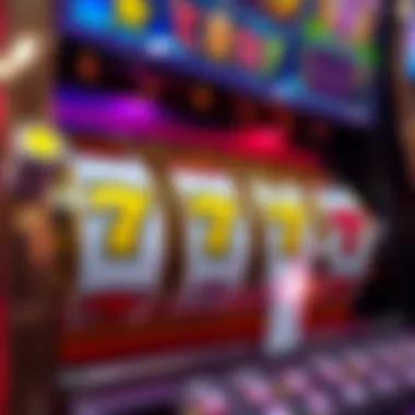 A close-up of the game's interface showcasing the spinning reels