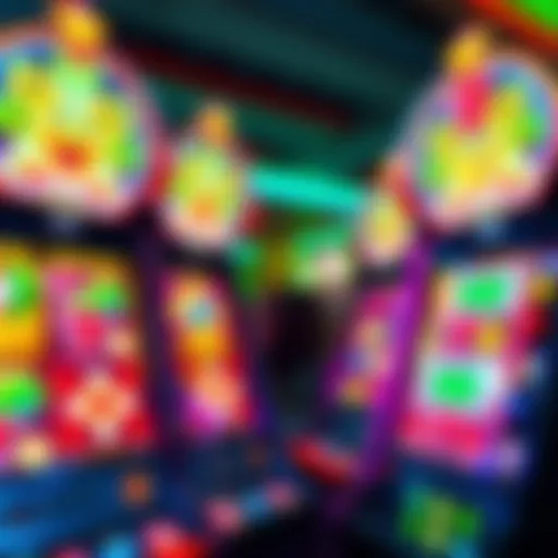 The vibrant graphics of the Five Fortunes slot machine