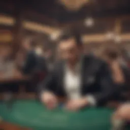 A visual representation of the high stakes atmosphere in online gambling