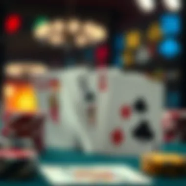 The Evolution of Gambling Cards An artistic representation of the evolution of gambling cards throughout history