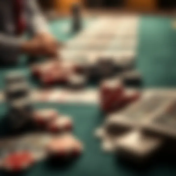 Strategic Betting Approaches A strategic layout illustrating different betting strategies in card games