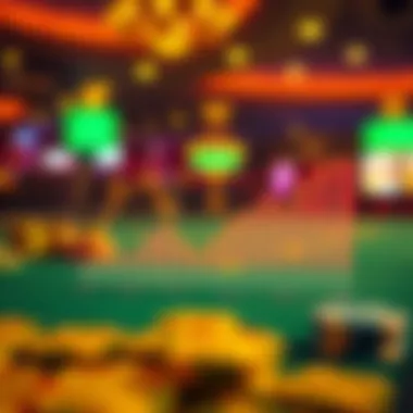 A financial graph depicting the economic impact of the casino industry