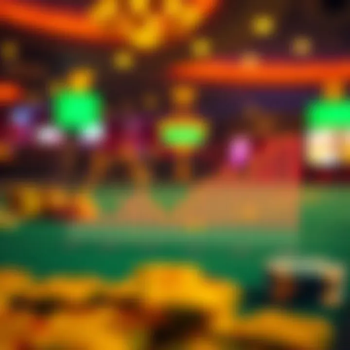 A financial graph depicting the economic impact of the casino industry