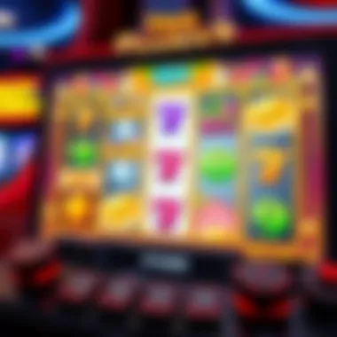 User interface of a digital slot game