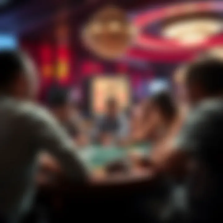 The Social Fabric of Poker Gaming Illustration depicting the social environment of a poker game.