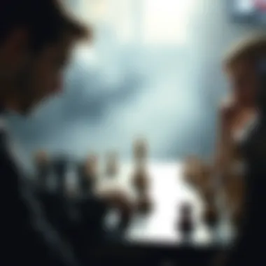 The Psychology Behind Competitive Play Visual representation of the psychological aspects of chess