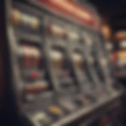 A vintage slot machine showcasing classic symbols