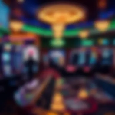 Interior shot highlighting the gaming floor filled with diverse slot machines and tables