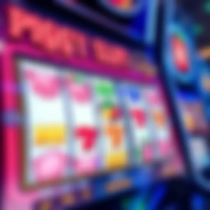 Gameplay Interface of Piggy Slot Close-up view of the gameplay interface showcasing the reels and bonus features